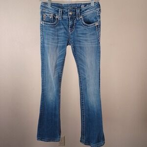 Miss Me Studded Embroidered Embellished Bootcut Jeans JS5014B46V Size 25